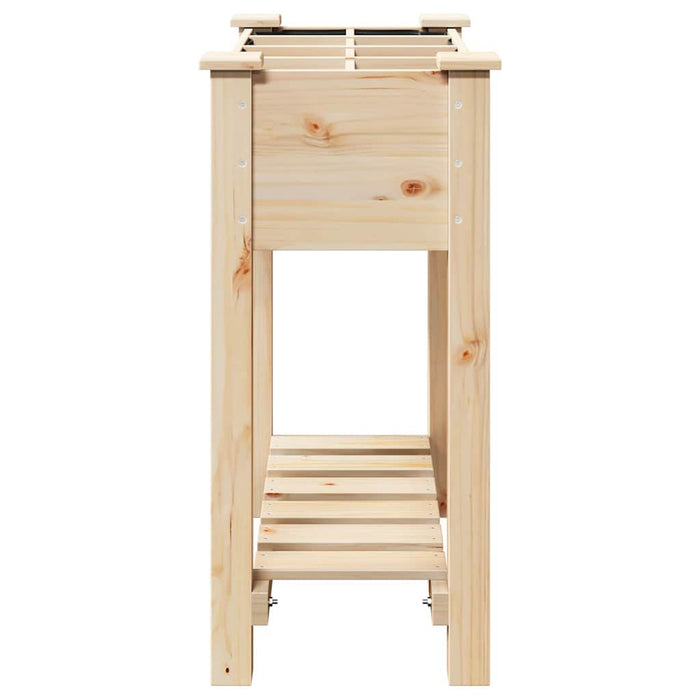 Vază pentru Grădină Bej 71 x 37 x 76,5 cm Lemn de Brad Solid - WALTI WALTI