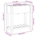 Vază pentru Grădină Bej 71 x 37 x 76,5 cm Lemn de Brad Solid - WALTI WALTI