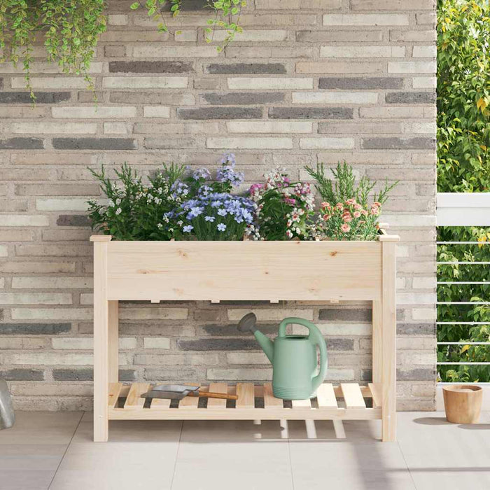 Vază pentru Grădină Bej 115 x 59 x 76,5 cm Lemn de Brad Solid - WALTI WALTI