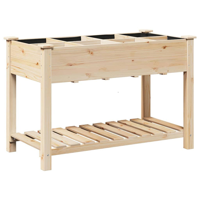 Vază pentru Grădină Bej 115 x 59 x 76,5 cm Lemn de Brad Solid - WALTI WALTI