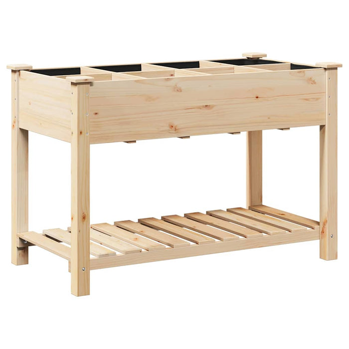 Vază pentru Grădină Bej 115 x 59 x 76,5 cm Lemn de Brad Solid - WALTI WALTI