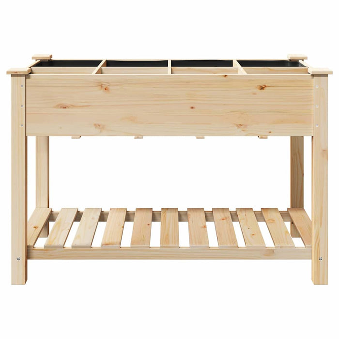 Vază pentru Grădină Bej 115 x 59 x 76,5 cm Lemn de Brad Solid - WALTI WALTI