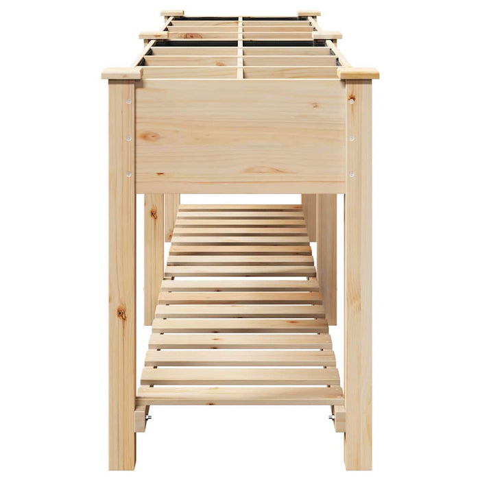 Vază pentru Grădină Bej 115 x 59 x 76,5 cm Lemn de Brad Solid - WALTI WALTI