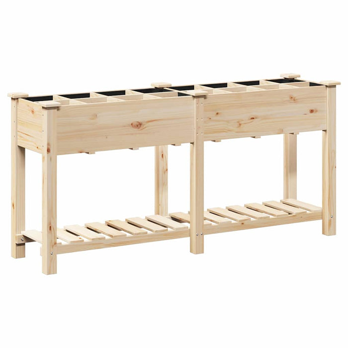 Vază pentru Grădină Bej 161,5 x 45 x 76,5 cm Lemn de Brad Solid - WALTI WALTI
