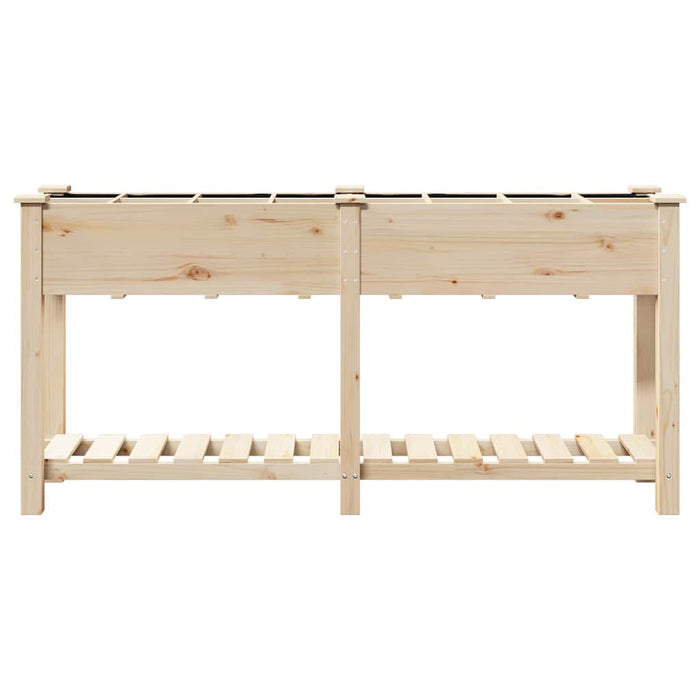 Vază pentru Grădină Bej 161,5 x 45 x 76,5 cm Lemn de Brad Solid - WALTI WALTI