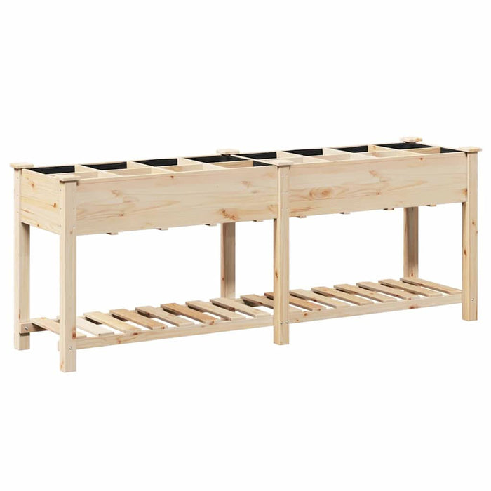 Vază pentru Grădină Bej 203,5 x 53 x 76,5 cm Lemn de Brad Solid - WALTI WALTI