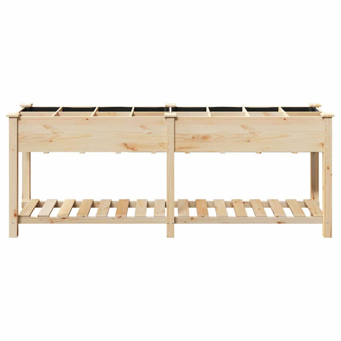 Vază pentru Grădină Bej 203,5 x 53 x 76,5 cm Lemn de Brad Solid - WALTI WALTI