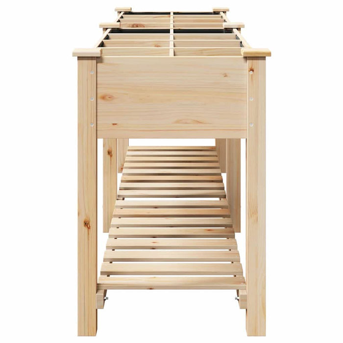 Vază pentru Grădină Bej 203,5 x 53 x 76,5 cm Lemn de Brad Solid - WALTI WALTI