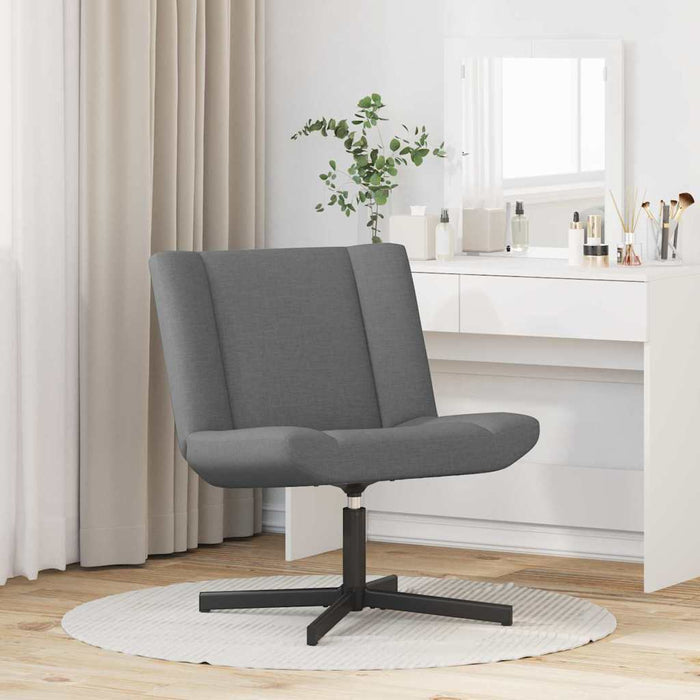 Scaun pivotant Gri închis 63 x 75 x 76 cm țesătură - WALTI WALTI