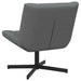 Scaun pivotant Gri închis 63 x 75 x 76 cm țesătură - WALTI WALTI