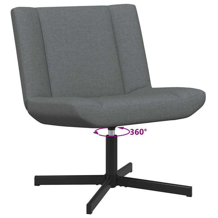 Scaun pivotant Gri închis 63 x 75 x 76 cm țesătură - WALTI WALTI