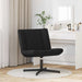 Scaun pivotant Negru 63 x 75 x 76 cm țesătură - WALTI WALTI