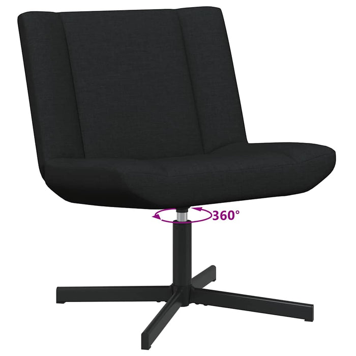 Scaun pivotant Negru 63 x 75 x 76 cm țesătură - WALTI WALTI