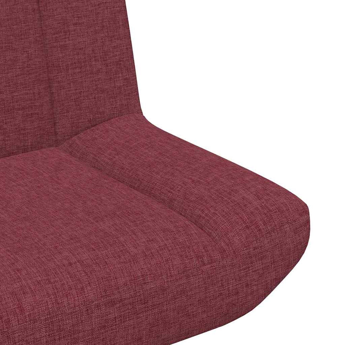 Scaun pivotant Roșu Vin 63 x 75 x 76 cm țesătură - WALTI WALTI