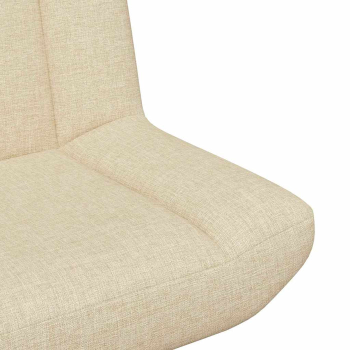 Scaun pivotant Crem 63 x 75 x 76 cm țesătură - WALTI WALTI