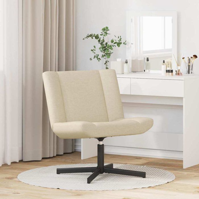 Scaun pivotant Crem 63 x 75 x 76 cm țesătură - WALTI WALTI