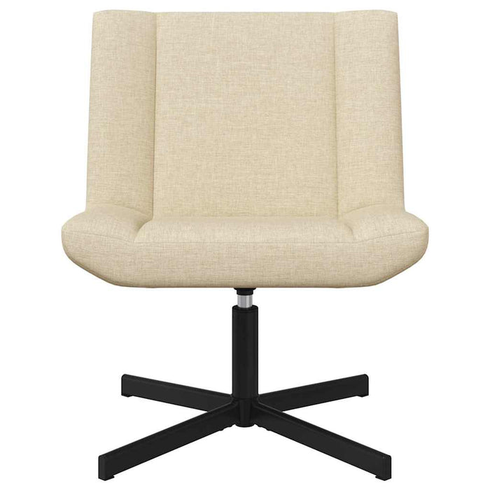 Scaun pivotant Crem 63 x 75 x 76 cm țesătură - WALTI WALTI