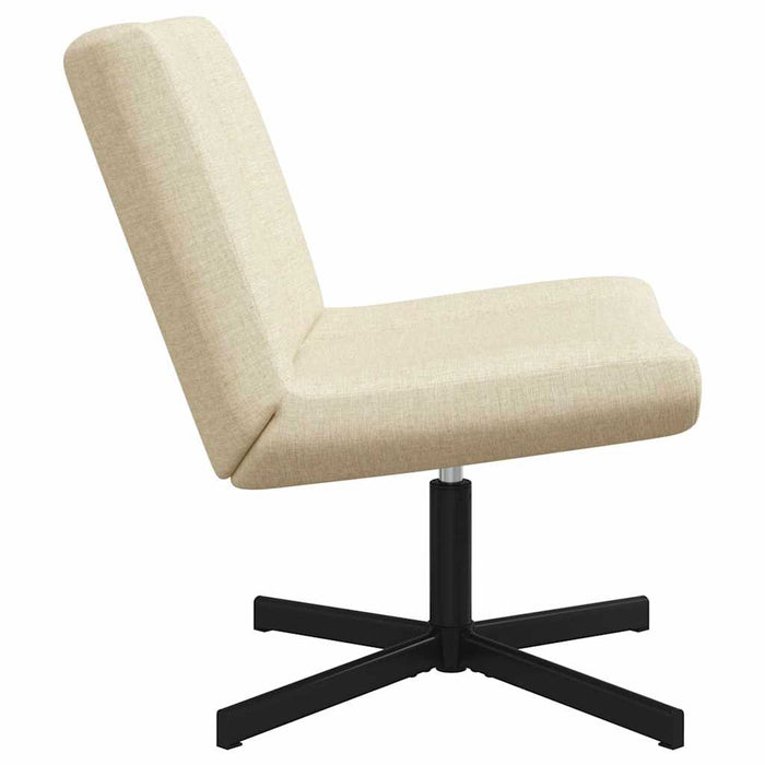 Scaun pivotant Crem 63 x 75 x 76 cm țesătură - WALTI WALTI