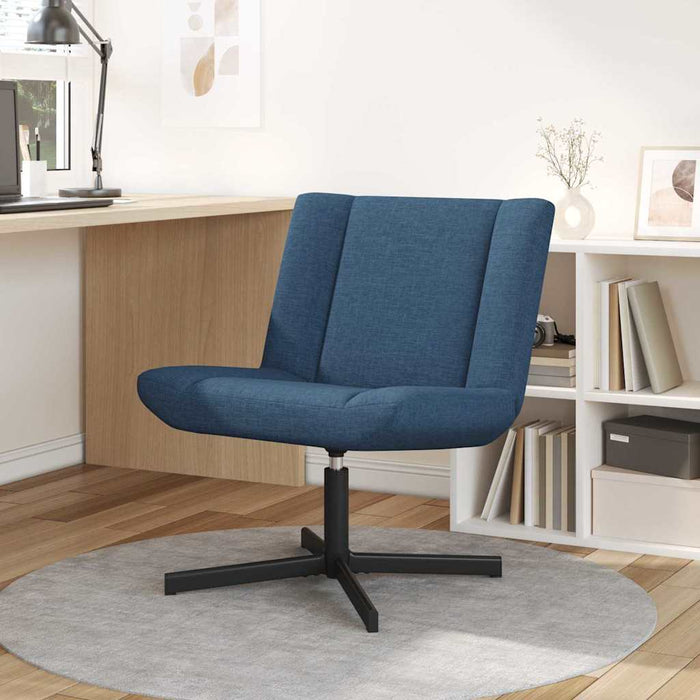 Scaun pivotant albastru 63 x 75 x 76 cm țesătură - WALTI WALTI
