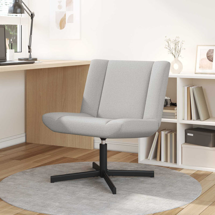 Scaun pivotant Gri nori 63 x 75 x 76 cm țesătură - WALTI WALTI