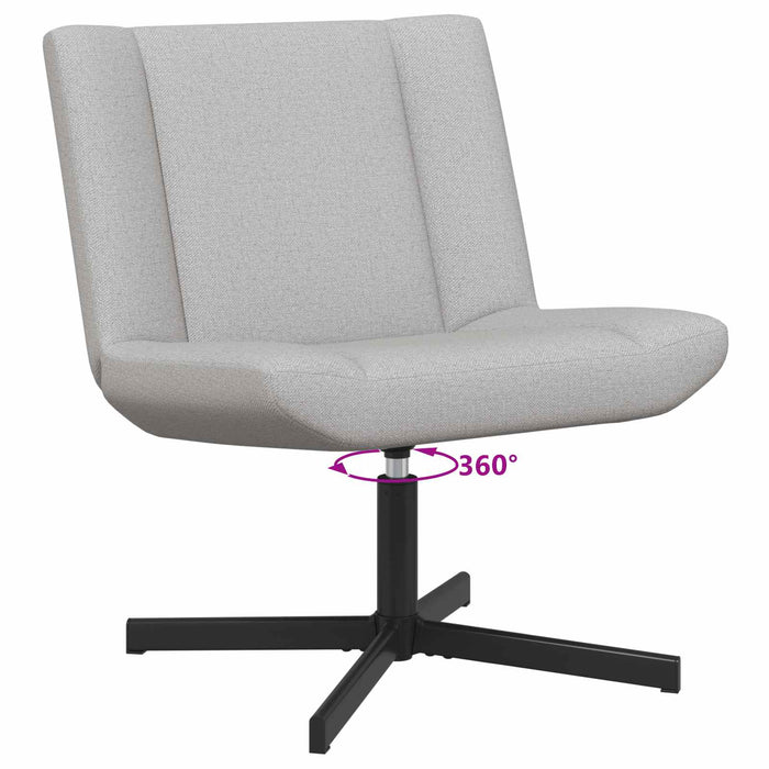 Scaun pivotant Gri nori 63 x 75 x 76 cm țesătură - WALTI WALTI