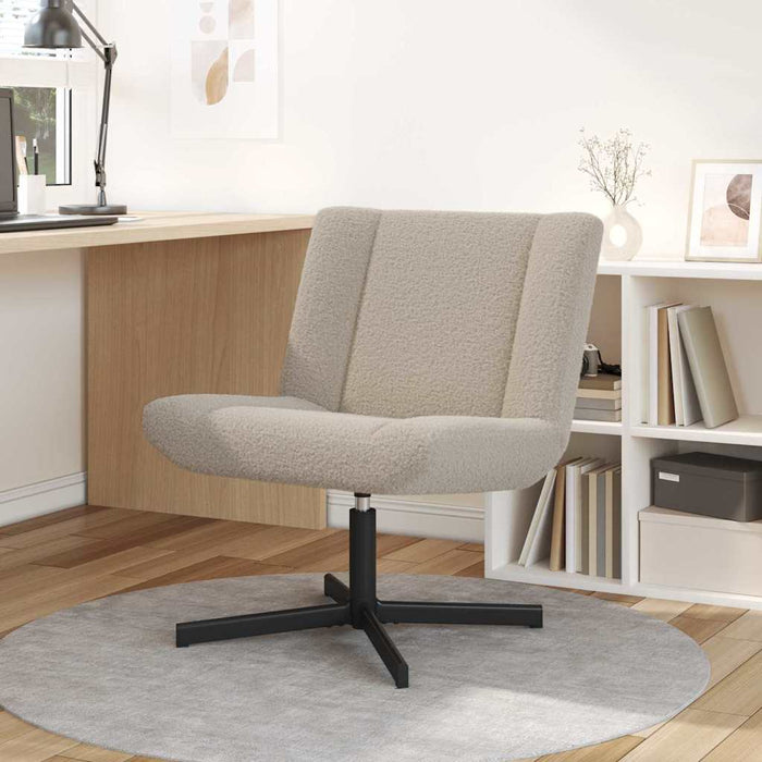 Scaun accent Gri deschis Material din poliester Standard Pivotant - WALTI WALTI