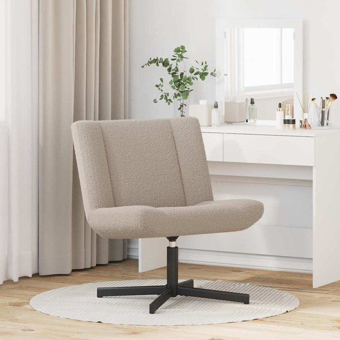 Scaun accent Gri deschis Material din poliester Standard Pivotant - WALTI WALTI