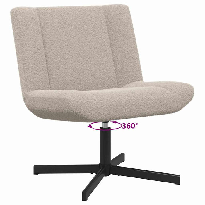 Scaun accent Gri deschis Material din poliester Standard Pivotant - WALTI WALTI