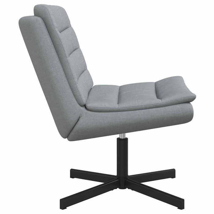 Scaun pivotant Gri deschis 63 x 75 x 76 cm țesătură - WALTI WALTI