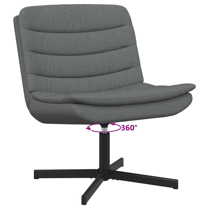 Scaun pivotant Gri închis 63 x 75 x 76 cm țesătură - WALTI WALTI