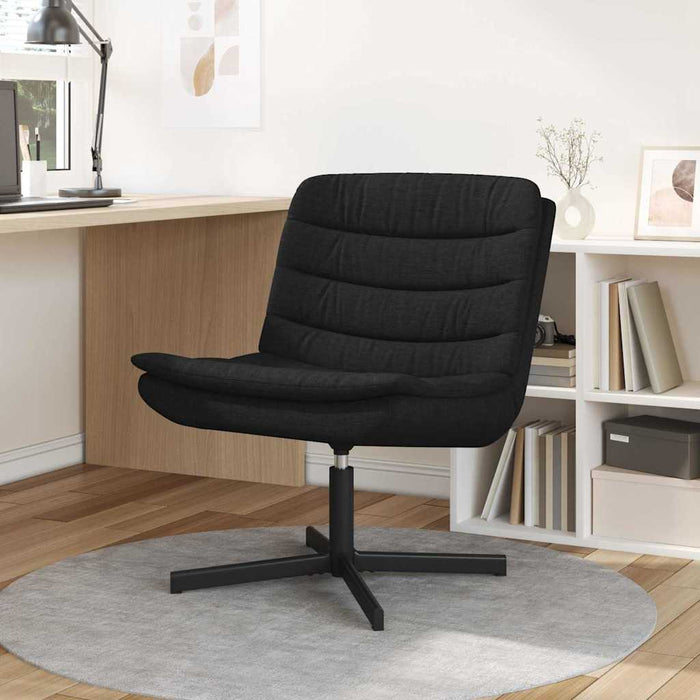Scaun pivotant Negru 63 x 75 x 76 cm țesătură - WALTI WALTI