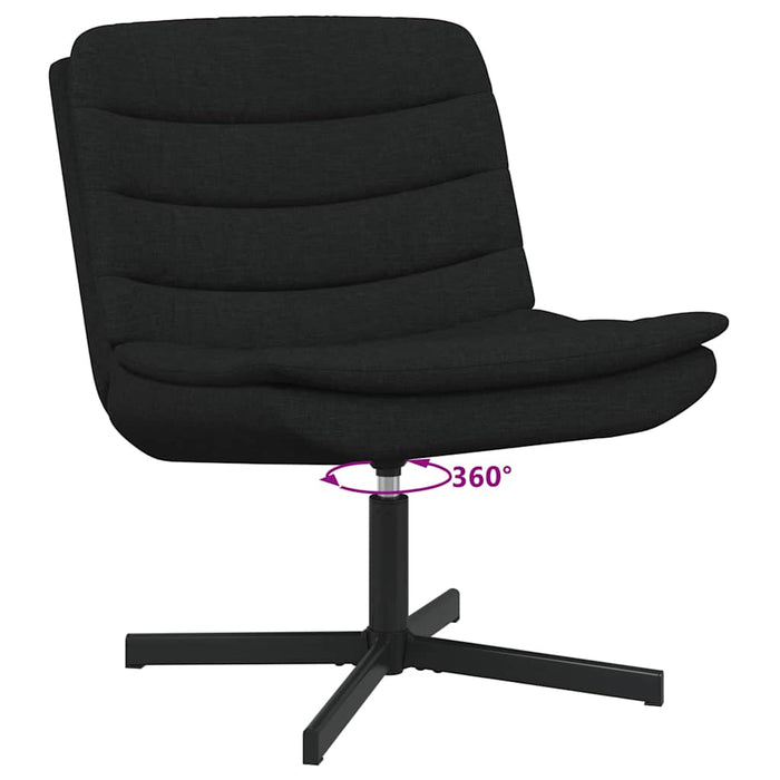 Scaun pivotant Negru 63 x 75 x 76 cm țesătură - WALTI WALTI