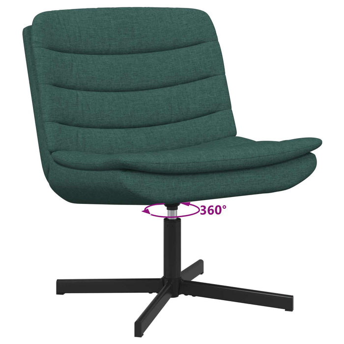 Scaun pivotant Verde închis 63 x 75 x 76 cm țesătură - WALTI WALTI