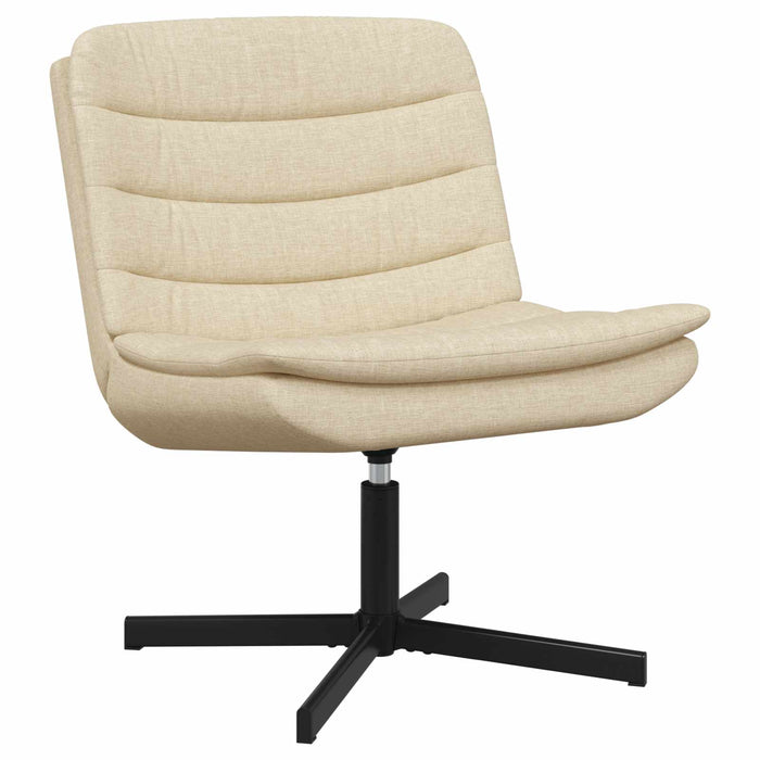 Scaun pivotant Crem 63 x 75 x 76 cm țesătură - WALTI WALTI