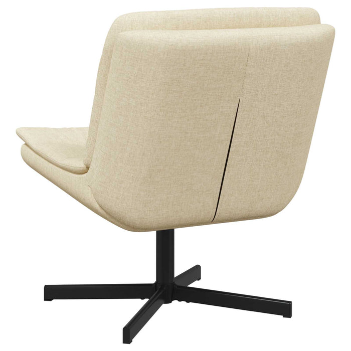 Scaun pivotant Crem 63 x 75 x 76 cm țesătură - WALTI WALTI