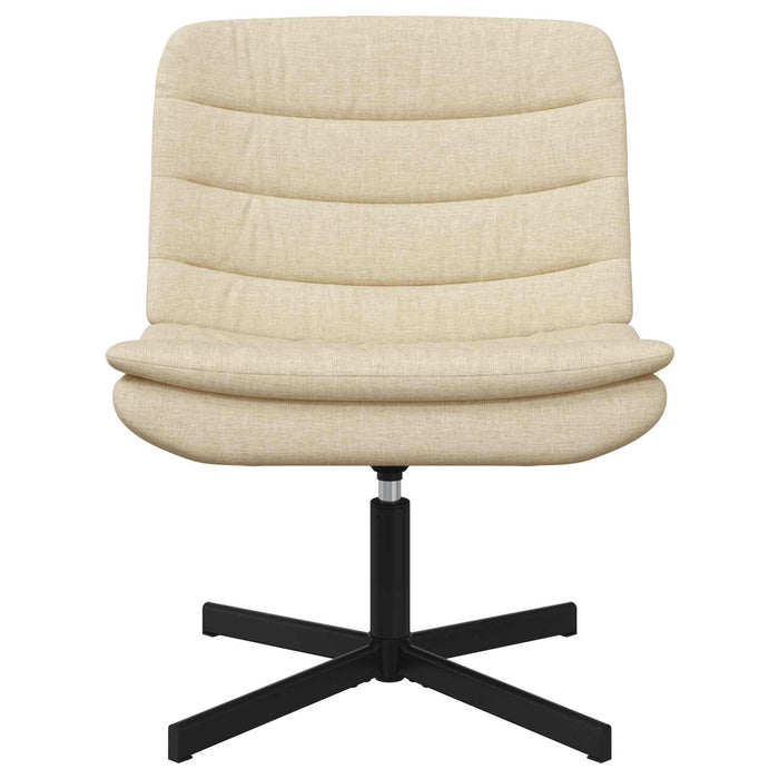 Scaun pivotant Crem 63 x 75 x 76 cm țesătură - WALTI WALTI