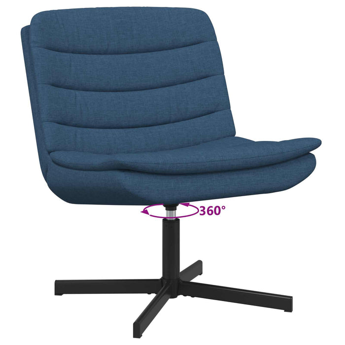 Scaun pivotant albastru 63 x 75 x 76 cm țesătură - WALTI WALTI