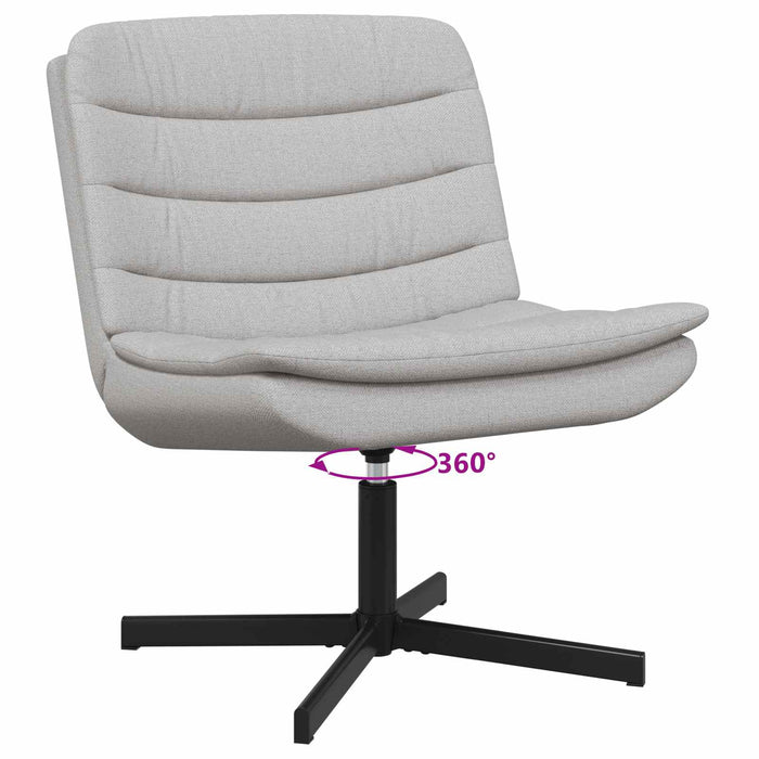 Scaun pivotant Gri nori 63 x 75 x 76 cm țesătură - WALTI WALTI