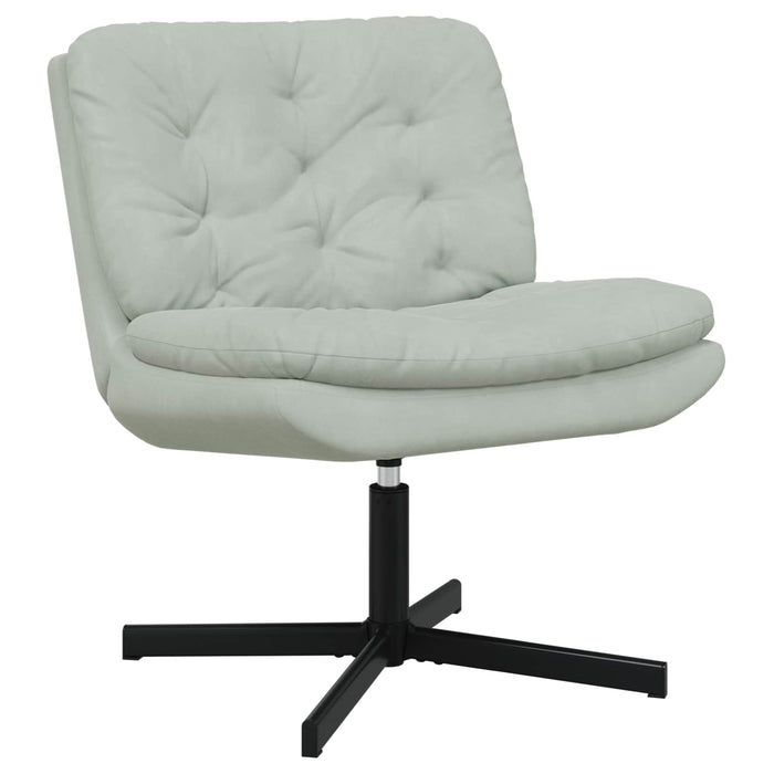 Scaun Relaxant Rotativ Gri deschis 63 x 75 x 76 cm Catifea - WALTI WALTI