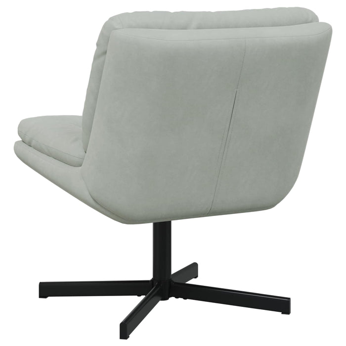 Scaun Relaxant Rotativ Gri deschis 63 x 75 x 76 cm Catifea - WALTI WALTI