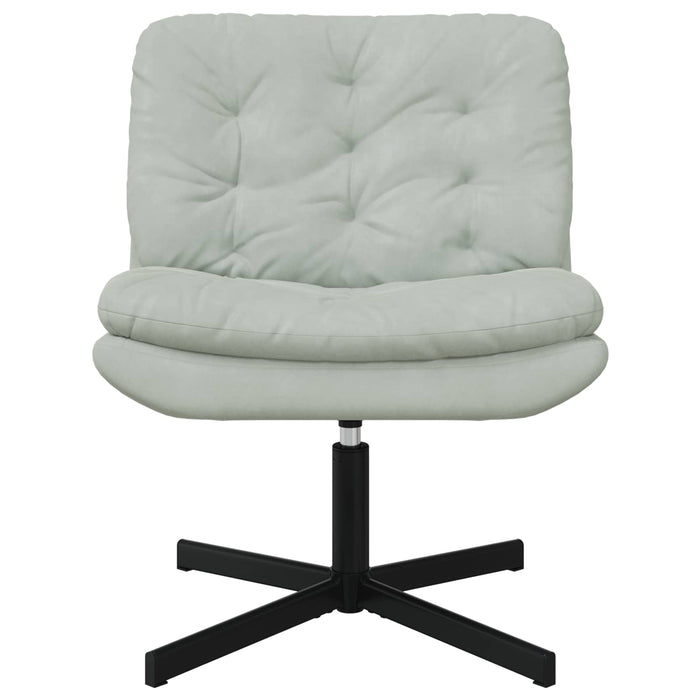 Scaun Relaxant Rotativ Gri deschis 63 x 75 x 76 cm Catifea - WALTI WALTI
