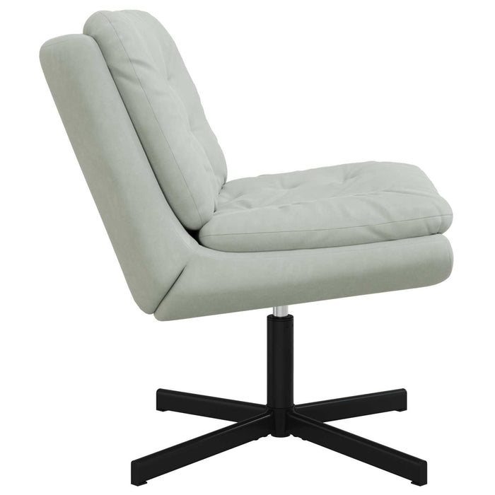 Scaun Relaxant Rotativ Gri deschis 63 x 75 x 76 cm Catifea - WALTI WALTI