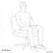 Scaun Relaxant Rotativ Gri deschis 63 x 75 x 76 cm Catifea - WALTI WALTI