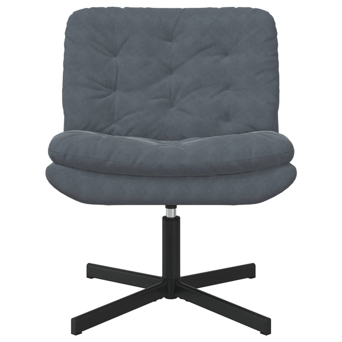 Scaun Relaxant Rotativ Gri închis 63 x 75 x 76 cm Catifea - WALTI WALTI