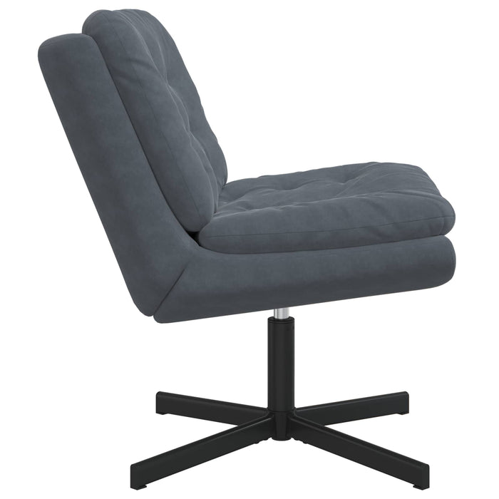 Scaun Relaxant Rotativ Gri închis 63 x 75 x 76 cm Catifea - WALTI WALTI