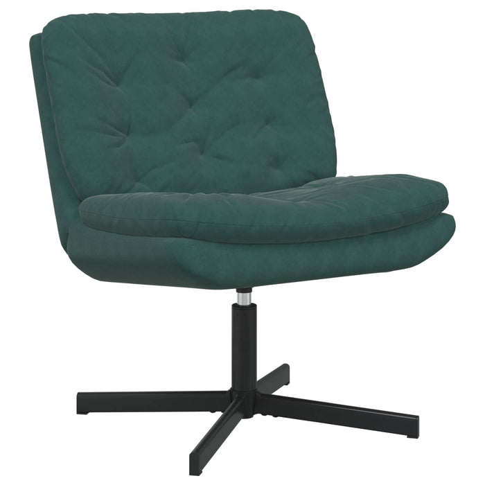 Scaun Relaxant Rotativ Verde închis 63 x 75 x 76 cm Catifea - WALTI WALTI