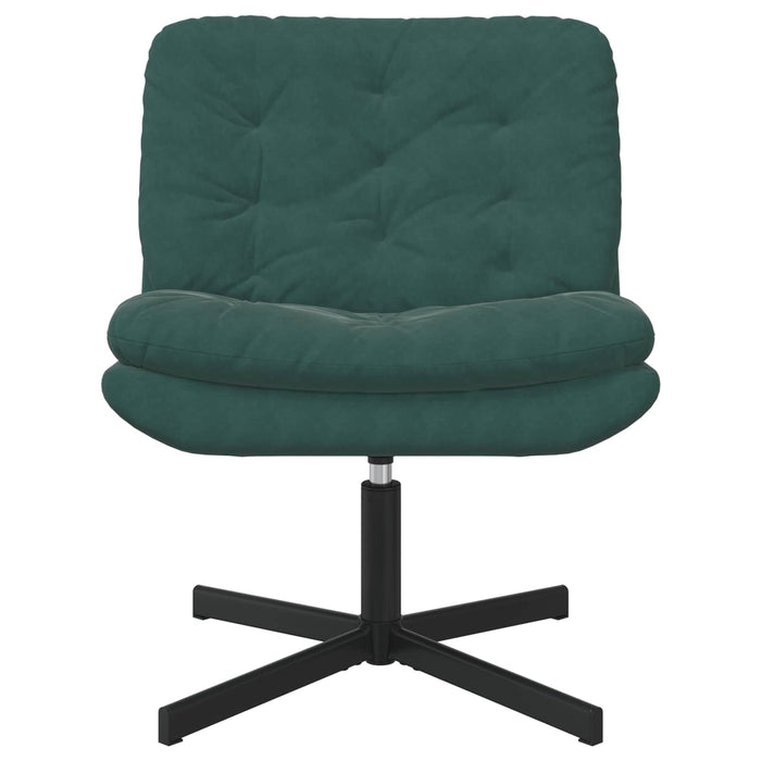 Scaun Relaxant Rotativ Verde închis 63 x 75 x 76 cm Catifea - WALTI WALTI