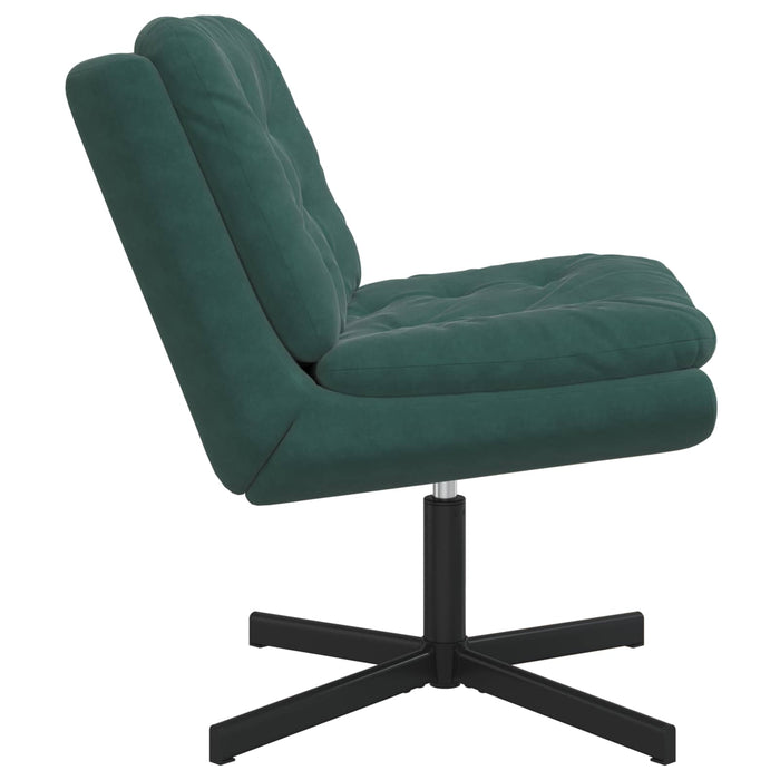 Scaun Relaxant Rotativ Verde închis 63 x 75 x 76 cm Catifea - WALTI WALTI