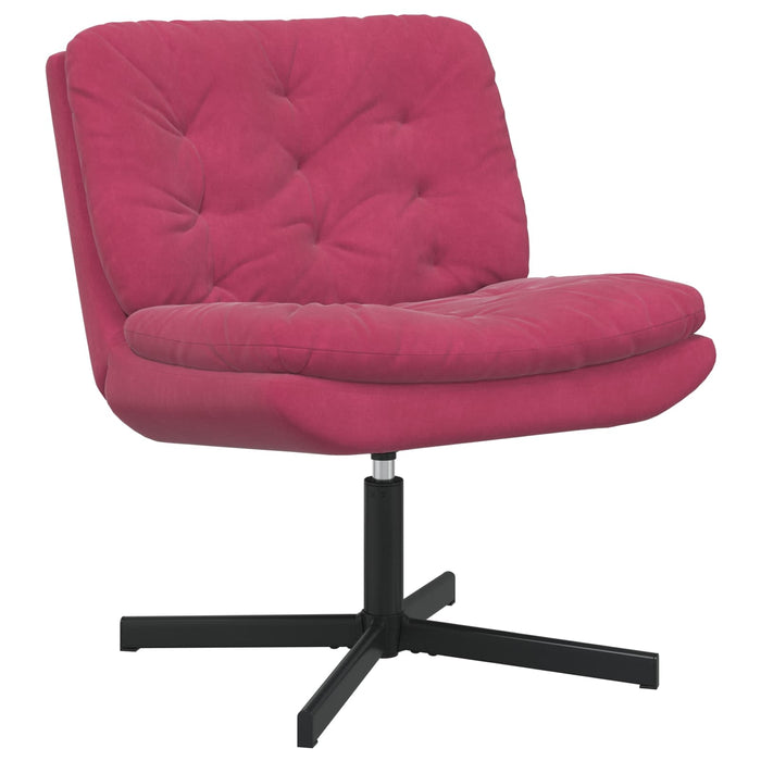 Scaun Relaxant Rotativ Roșu Vin 63 x 75 x 76 cm Catifea - WALTI WALTI