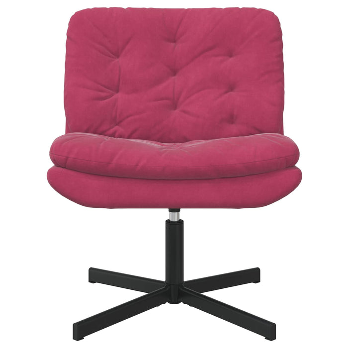 Scaun Relaxant Rotativ Roșu Vin 63 x 75 x 76 cm Catifea - WALTI WALTI